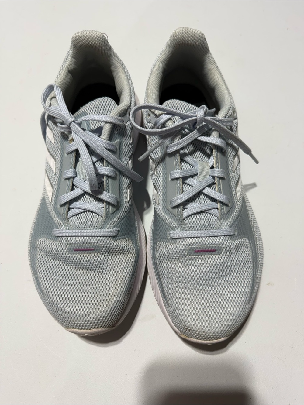 adidas Women's Light Gray Mesh Athletic Sneakers